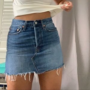 Levi’s blue jean skirt